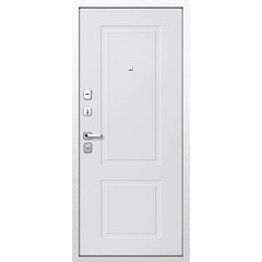 Дверь входная Ferroni 9СМ левая белая шагрень - эмалит белый 960х2050 мм - фото 4