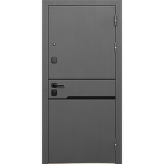 Дверь входная Ferroni Luxor правая графит серый муар - белый под покраску 860х2050 мм - фото 5