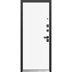 Дверь входная Ferroni Luxor правая графит серый муар - белый под покраску 860х2050 мм - фото 4