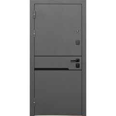 Дверь входная Ferroni Luxor левая графит серый муар - белый под покраску 860х2050 мм - фото 5