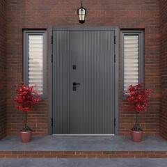 Дверь входная с терморазрывом Ferroni Luxor Вертикаль левая сатин черный - эмалит белый 1260х2050 мм - фото 3