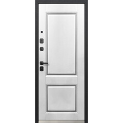 Дверь входная Ferroni Luxor Классика левая графит серый муар - эмалит белый 860х2050 мм - фото 4