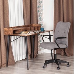 Кресло крутящееся Wind серое (21620) - фото 3