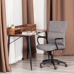 Кресло крутящееся Benefit серое (24244) - фото 3