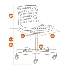 Кресло крутящееся Skalberg office белое (19803) - фото 2