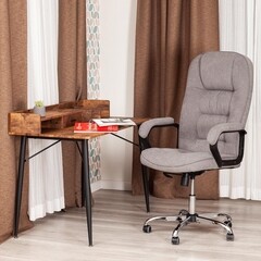 Кресло крутящееся CH9944 серое (21160) - фото 3