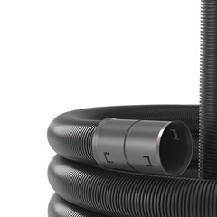 Труба гофрированная двустенная ПДН 110 мм DKC с зондом черная (100 м) (121911A100)