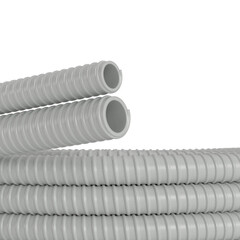 Труба гофрированная ПВХ 40 мм DKC серая (30 м) (57040)
