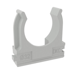 Фиксатор для труб 32 мм DKC с защелкой серый (100 шт.) (51032DIY)