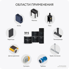 Эмаль термостойкая Elcon Max Therm 700 градусов серебристая 25 кг - фото 12