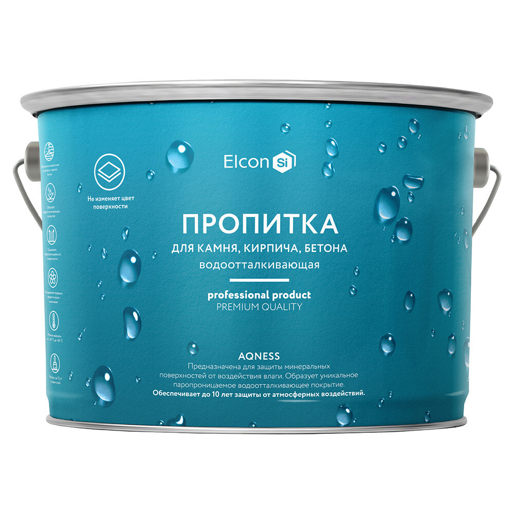 Изображение товара Гидрофобизатор Elcon Aqness 9 л для внутренней гидроизоляции бетонных и минеральных поверхностей