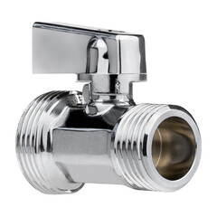 Кран шаровой латунный MPF 1/2 НР(ш) х 3/4 НР(ш) к бытовой технике хром мини проходной ГОСТ Р 59553-2021 (ИС.081216) - фото 3