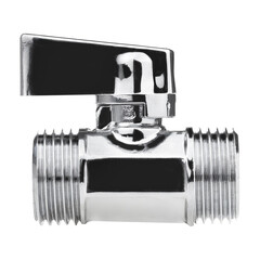 Изображение товара Кран шаровой латунный MPF 1/2 НР(ш) х 1/2 НР(ш) к бытовой технике хром мини проходной ГОСТ Р 59553-2021 (ИС.081215)