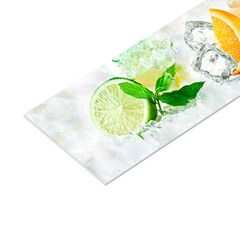 Панель стеновая пластик для кухни 3000х600х1,5 мм цитрусовая свежесть - фото 1