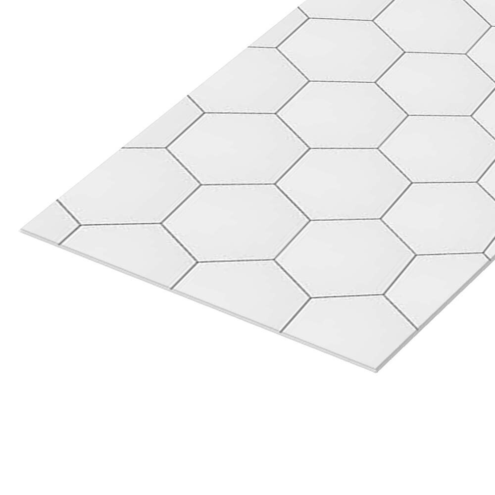 Панель стеновая ПВХ для кухни 4000х600х1 мм гексагон