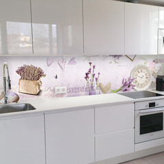 Панель стеновая пластик для кухни 3000х600х1,5 мм прованс-2 - фото 2