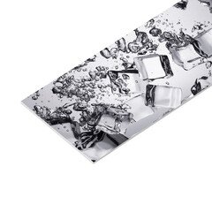 Панель стеновая пластик для кухни 3000х600х1,5 мм лед чб - фото 1