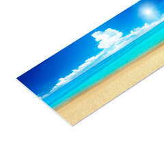 Панель стеновая пластик для кухни 3000х600х1,5 мм лазурное море - фото 1
