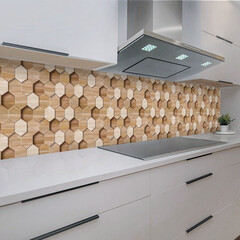 Панель стеновая пластик для кухни 3000х600х1,5 мм деревянная текстура - фото 2