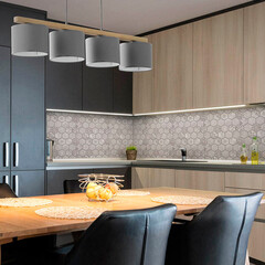 Панель стеновая пластик для кухни 3000х600х1,5 мм византийская плитка - фото 2