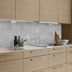 Панель стеновая пластик для кухни 3000х600х1,5 мм бетонная текстура - фото 3