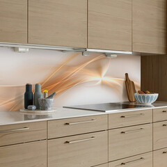 Панель стеновая пластик для кухни 3000х600х1,5 мм амелия - фото 3