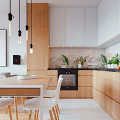 Панель стеновая пластик для кухни 3000х600х1,5 мм акварельные тропики - фото 3