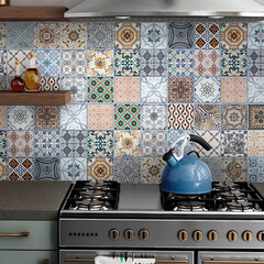 Панель стеновая пластик для кухни 3000х600х1,5 мм керамика - фото 3