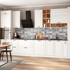 Панель стеновая пластик для кухни 3000х600х1,5 мм керамика - фото 2