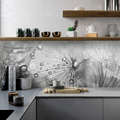 Панель стеновая пластик для кухни 4000х600х1,5 мм после дождя - фото 2