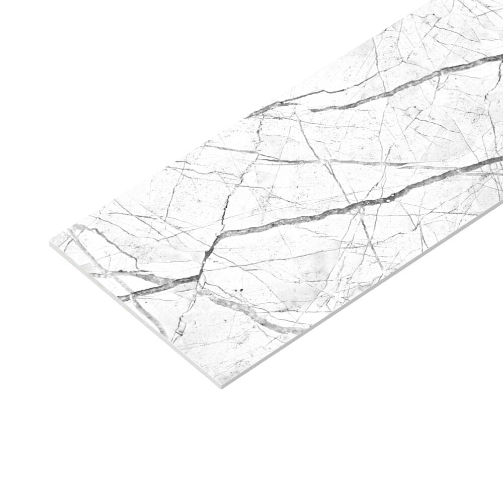 Панель стеновая пластик для кухни 3000х600х1,5 мм каррарский мрамор