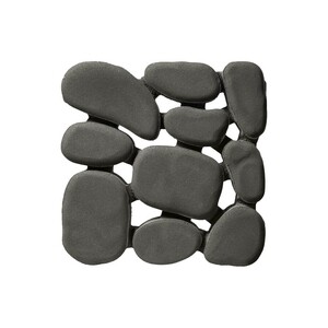 Решетка газонная бетонная BRAER Грин Галет серая 500х500х80 мм