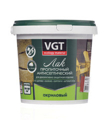Лак антисептик акриловый VGT махагон 0,9 кг
