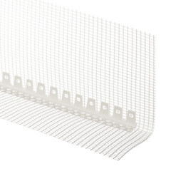 Профиль углозащитный арочный пластиковый 100х150 мм 2,5 м с сеткой - фото 3