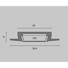 Профиль для светодиодной ленты Maytoni (ALM003S-2M) 2 м прямой - фото 2