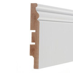 Плинтус МДФ Cosca Décor AP10 белый 100х16х2400 мм под покраску фигурный - фото 4