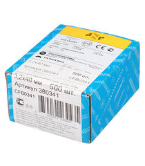 Саморезы для массивной доски 40x3,2 мм оцинкованные (500 шт.) - фото 2