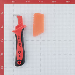 Нож 190 мм 1000 В КВТ НМИ-01А для удаления изоляции (70316) - фото 2