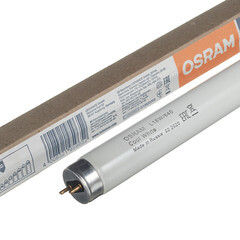 Лампа люминесцентная Osram G13 T8 18 Вт 4000К нейтральный свет трубка 590 мм (55650/9652/959652) - фото 2