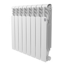 Радиатор алюминиевый Royal Thermo Revolution A 500 мм 8 секций 1" боковое подключение белый