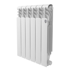 Радиатор алюминиевый Royal Thermo Revolution A 500 мм 6 секций 1" боковое подключение белый - фото 1