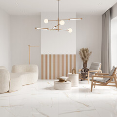 Керамогранит Laparet Nashira белый 800х800х9 мм (3 шт.=1,92 кв.м) - фото 3