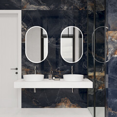 Керамогранит Laparet Interstellar Black черный 1600х800х9 мм (2 шт.=2,56 кв.м) - фото 2