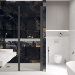 Изображение товара Керамогранит Laparet Interstellar Black черный 1600х800х9 мм (2 шт.=2,56 кв.м)