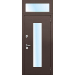 Дверь входная Ferroni Гарда правая антик медь - антик медь с фрамугой 860х2500 мм со стеклопакетом - фото 4