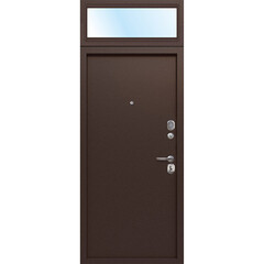 Дверь входная Ferroni Гарда правая антик медь - антик медь с фрамугой 960х2500 мм - фото 4