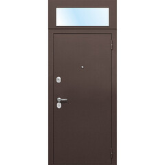 Дверь входная Ferroni Гарда правая антик медь - антик медь с фрамугой 860х2500 мм - фото 4
