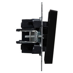 Выключатель IEK Brite ВС10-2-6-БрЧ двухклавишный встраиваемый черный проходной (BR-V22-0-10-K02) - фото 5