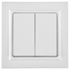 Выключатель IEK Brite ВС10-2-6-БрБ двухклавишный встраиваемый белый проходной (BR-V22-0-10-K01) - фото 1