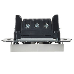 Выключатель IEK Brite ВС10-2-6-БрБ двухклавишный встраиваемый белый проходной (BR-V22-0-10-K01) - фото 2